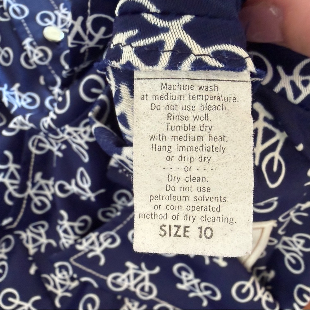 Vintage Bicycle Print Mini Dress by Apropos XS - Picture 7 of 9
